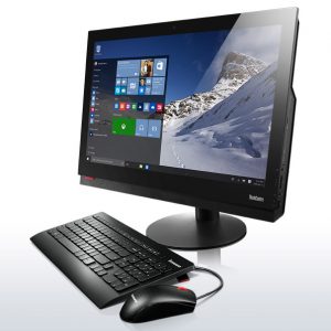 Powerful and convenient, the sleek 23.8" ThinkCentre M900z is tested to MIL-SPEC for reliability